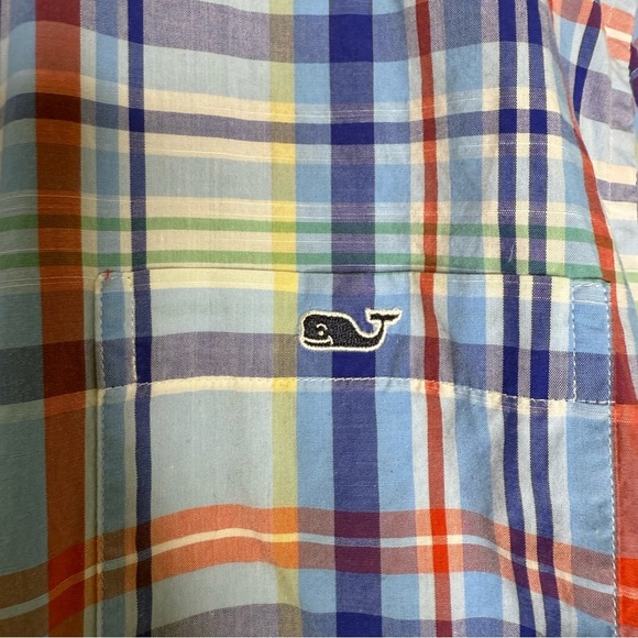 Vineyard Vines Slim Fit Tucker Shirt Multicolor Plaid Button-Up Men’s Large - Picture 4 of 5